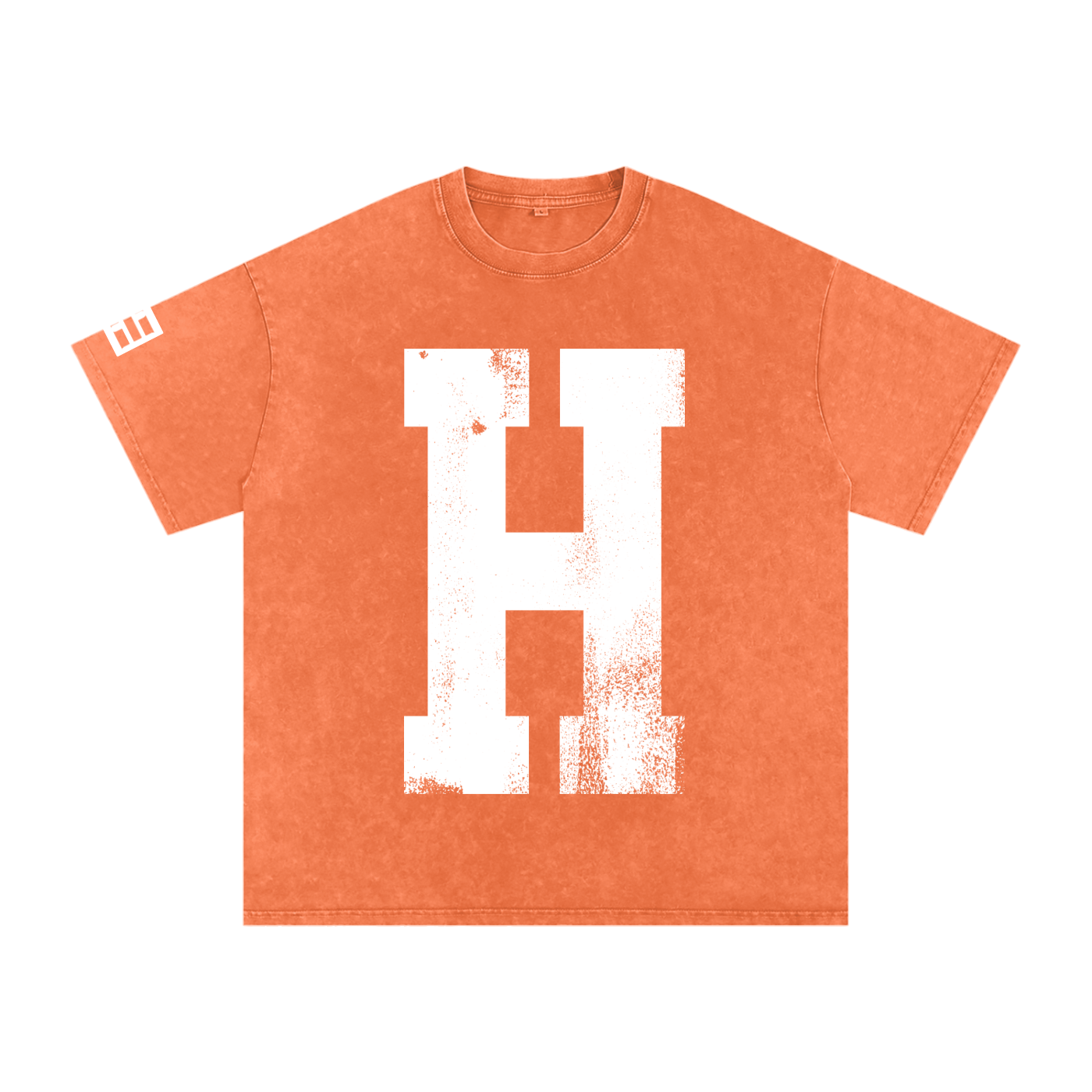 THE H - Adult Snow Washed Oversized Cotton T-Shirt