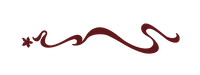 Small brown squiggle with a star to represent a page divider