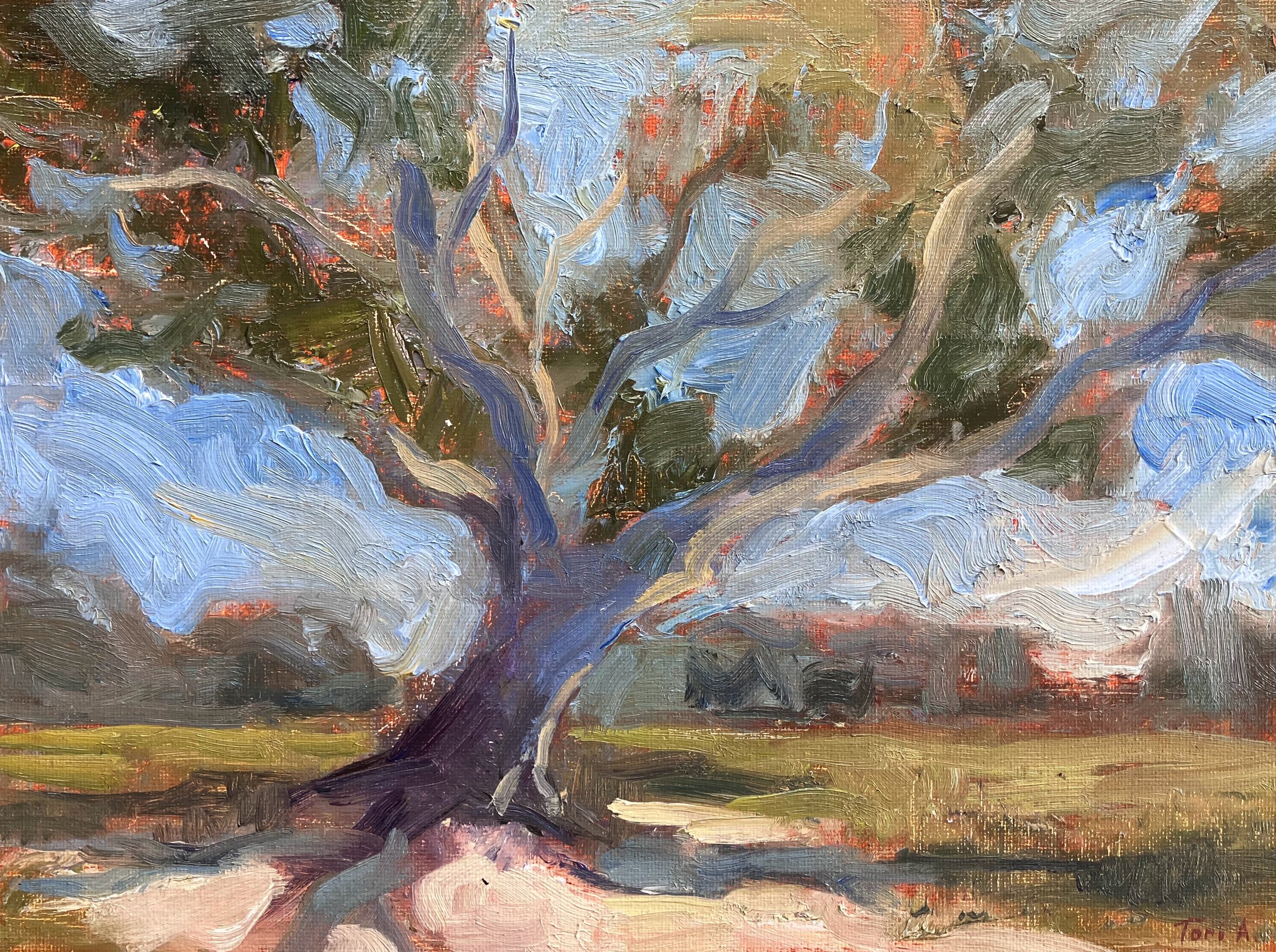 Under the Sun, oil on canvas board, 9x12 in, $300