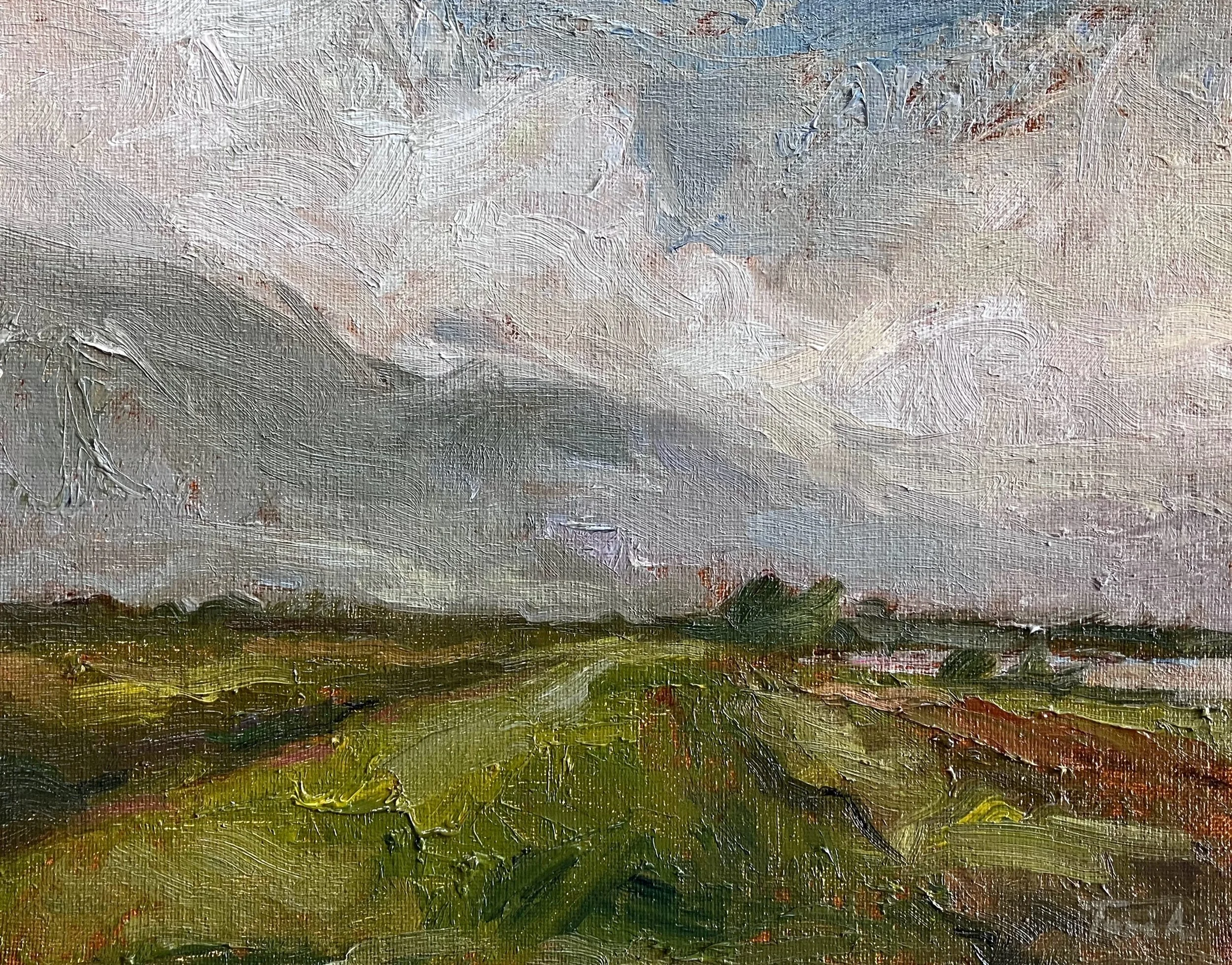 The Storm is Coming, oil on canvas board, 8x10 in, $260
