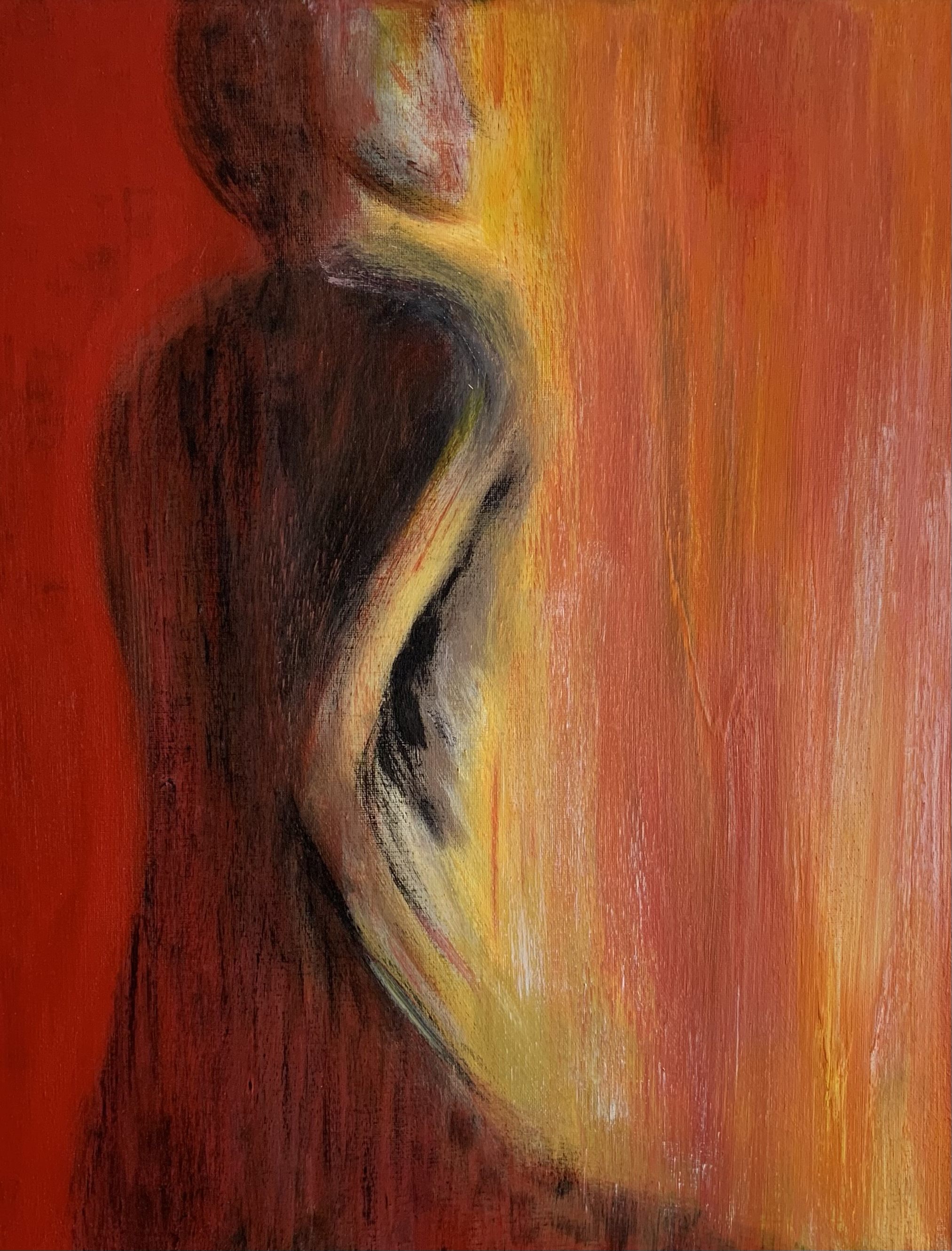 Untitled 2018, Acrylic on Canvas, 16"x20"
