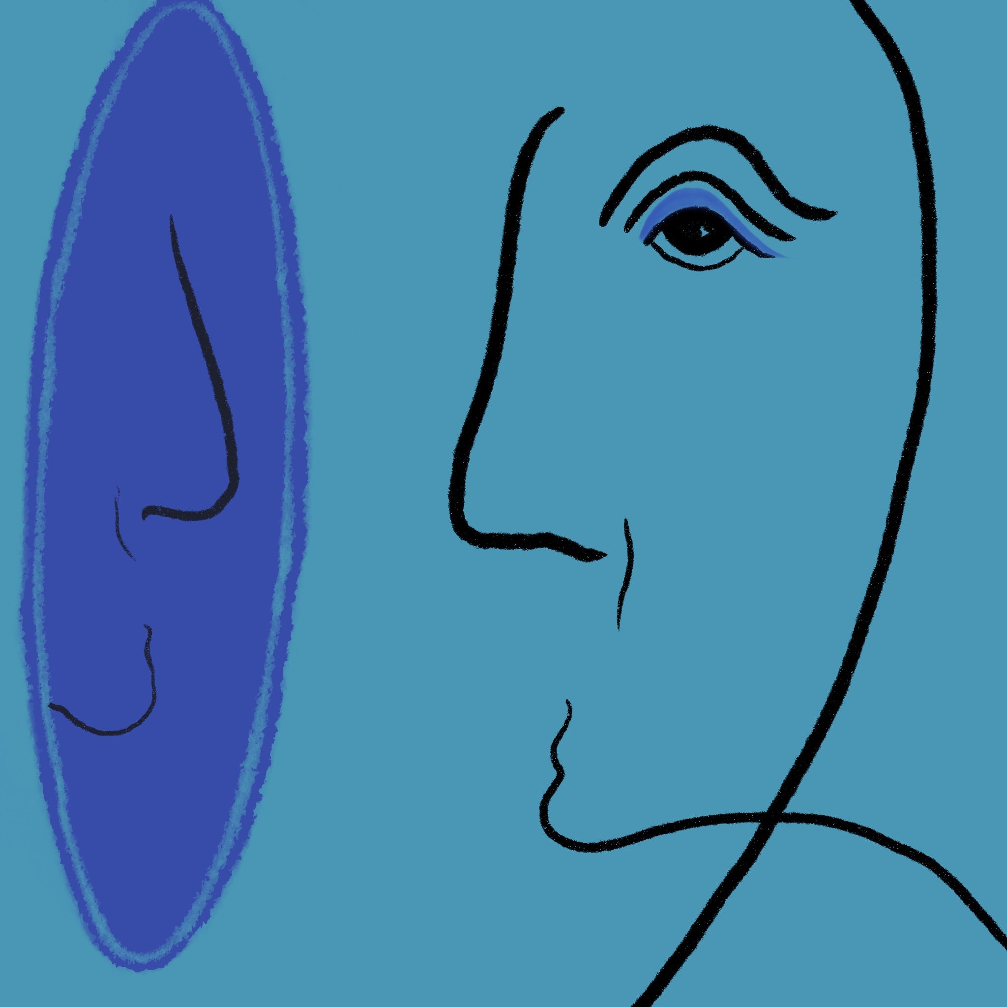 Blue Boy 2019, Digital Illustration