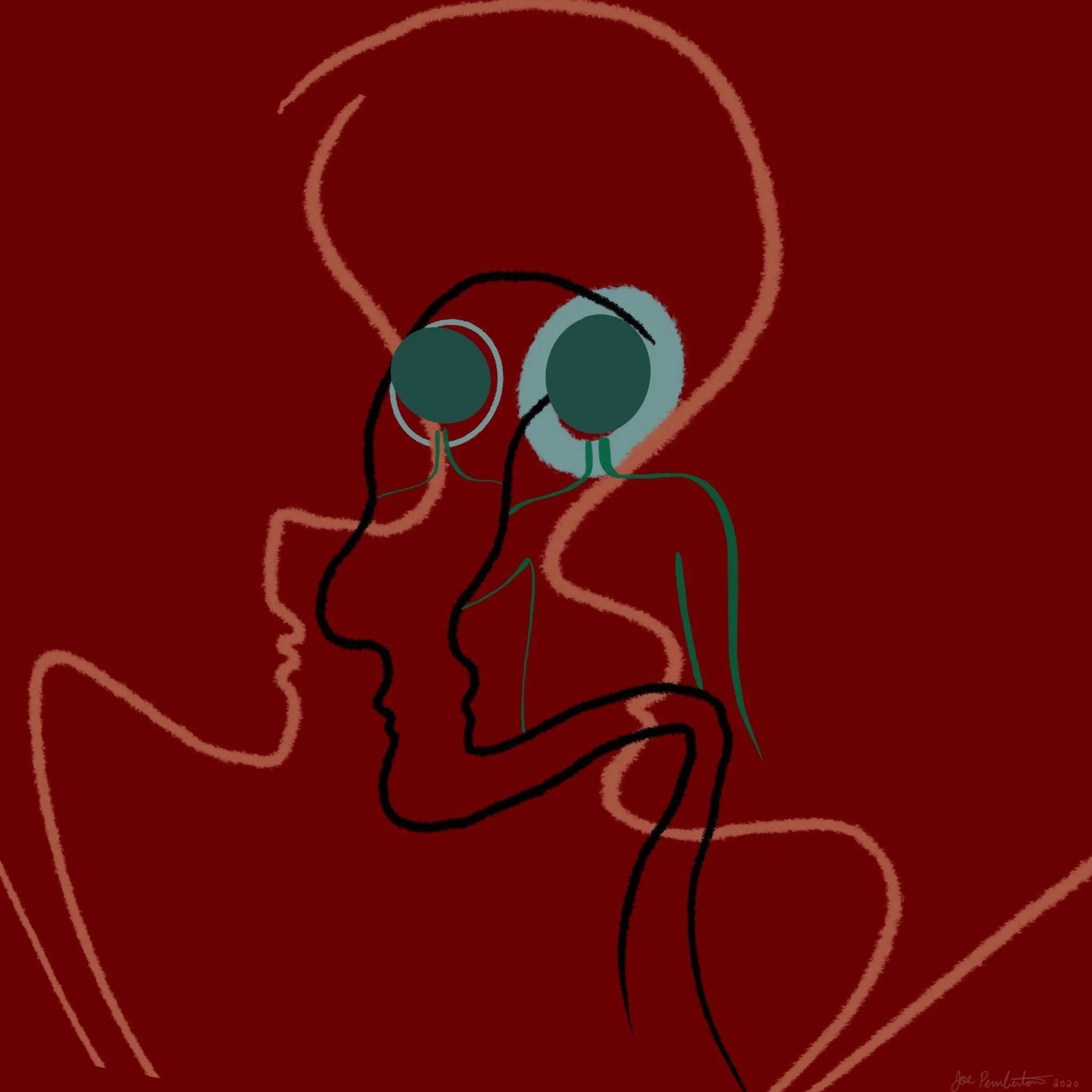 Lovers Pt II 2019, Digital Illustration 