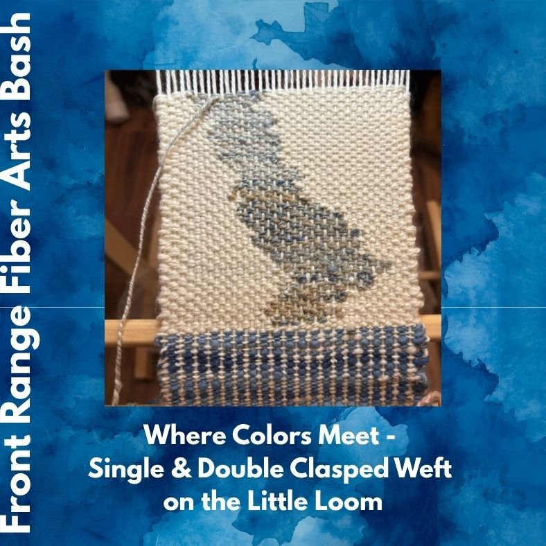 Where Colors Meet:  Single & Double Clasped Weft on the Little Loom