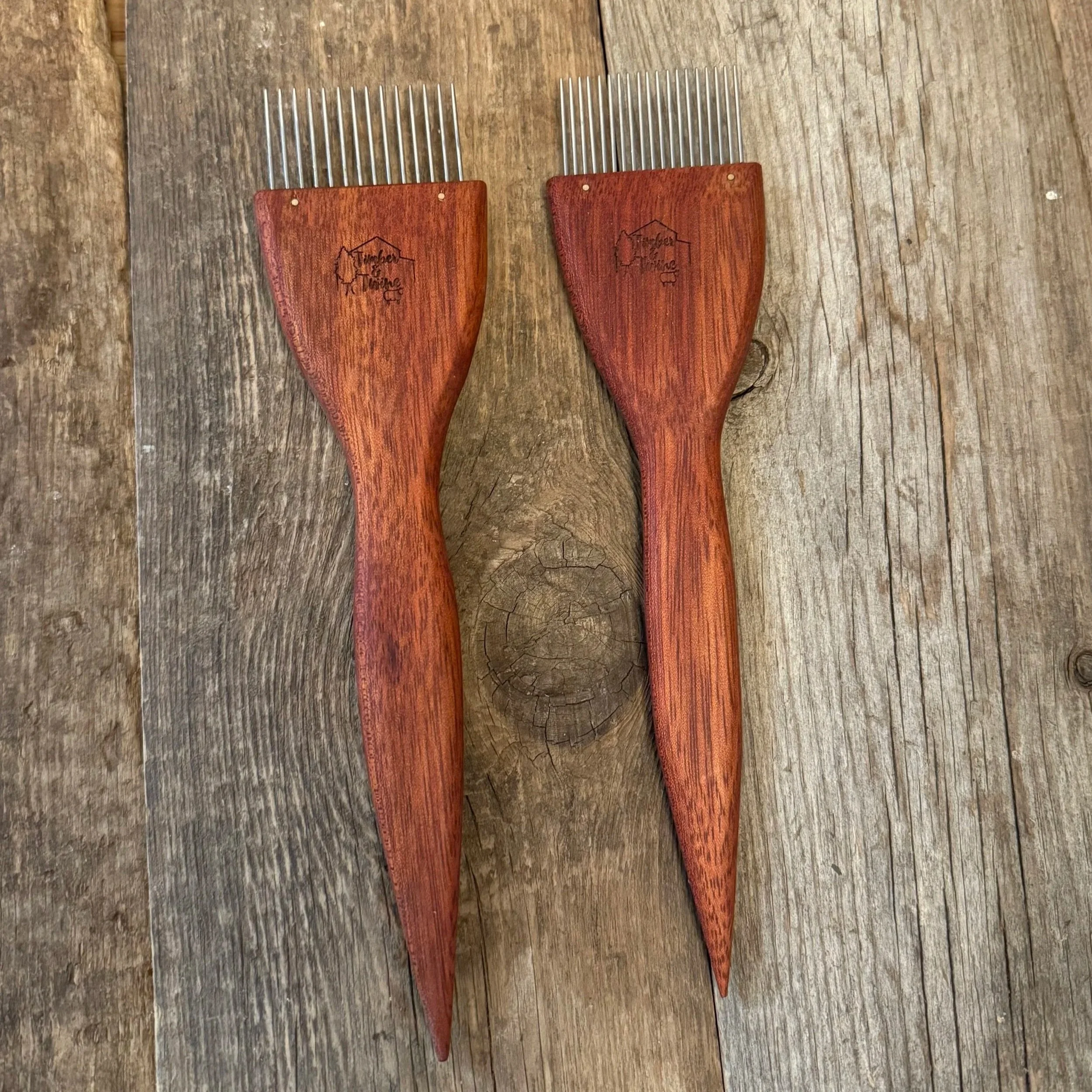 Bloodwood Tapestry Weaving Forks