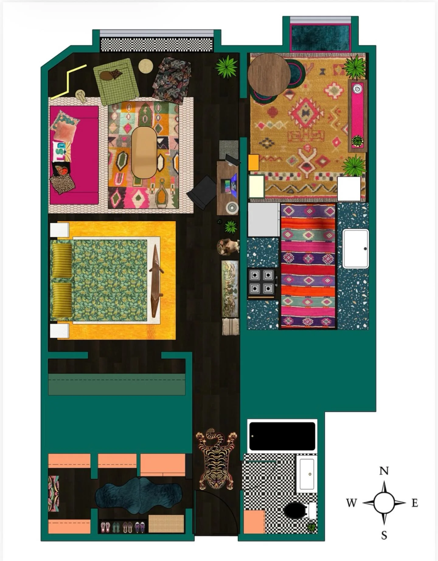 Mi casa 🩷

Floor-plan designed by Heather  @foxfeatherdesign