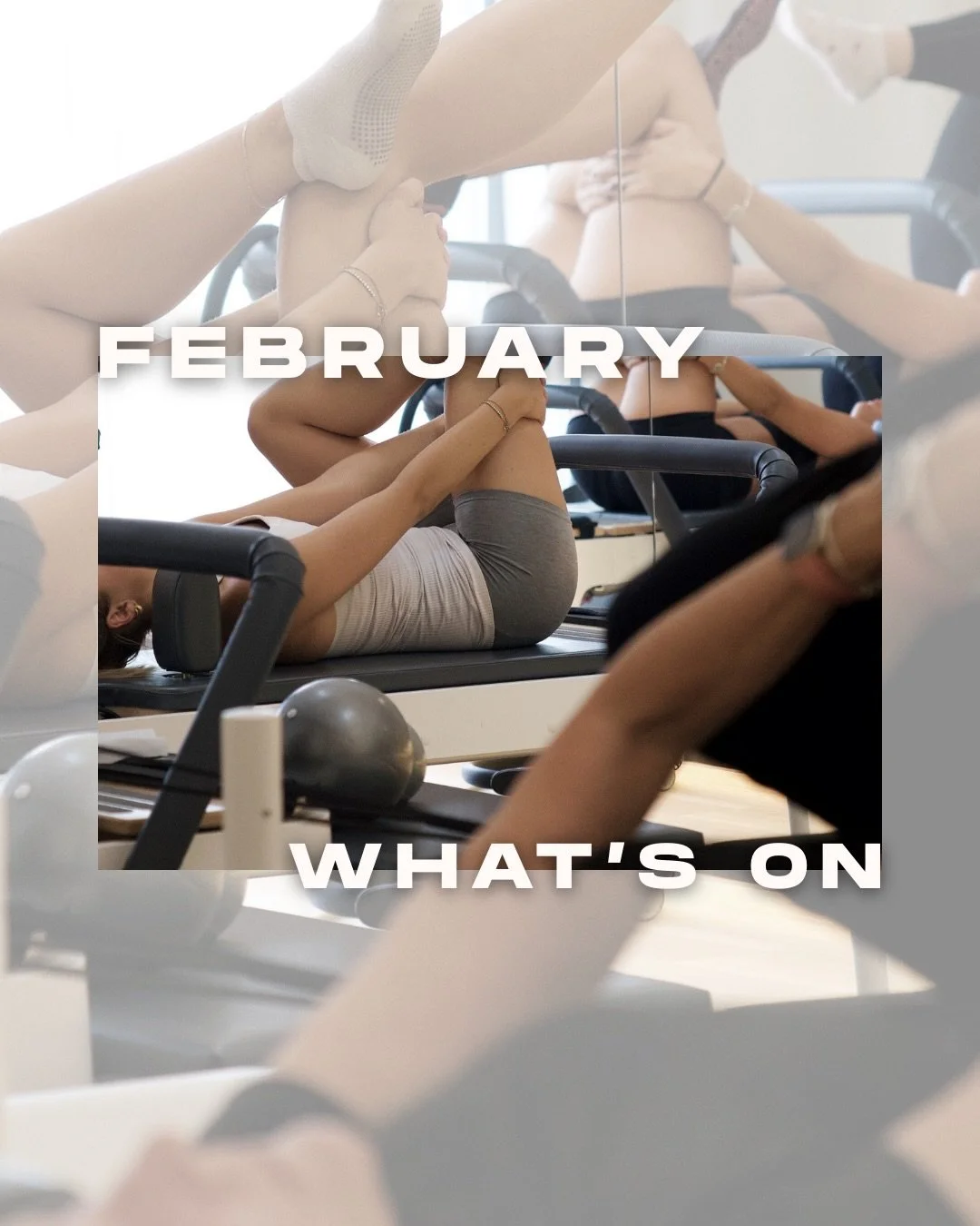 We are kicking off Feb with some pretty amazing events, swipe to see what&rsquo;s on across the two studios 🤩
/
/
/
#pilates #events #community #soundmeditation #breathwork