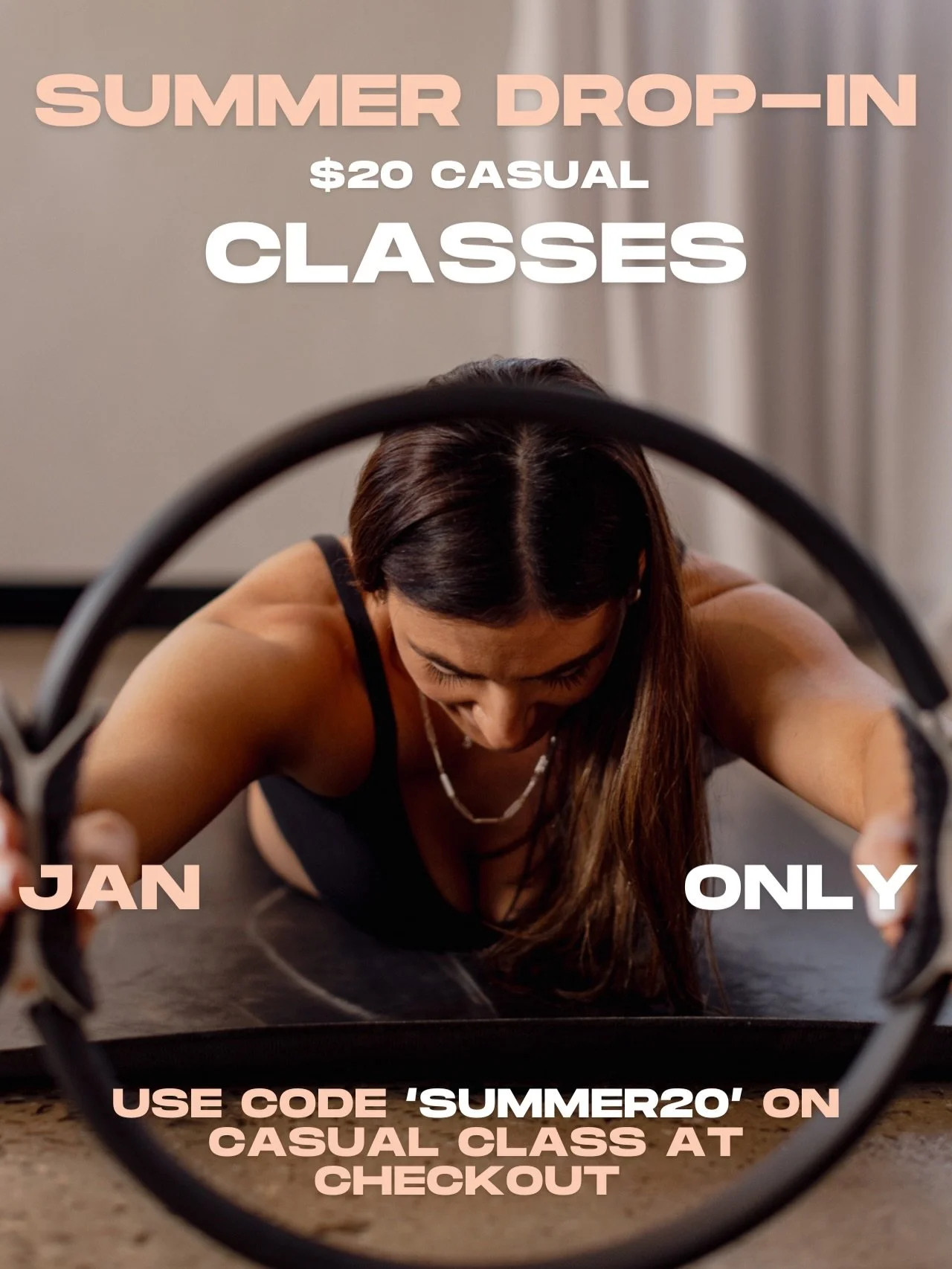 January = flexible vibes ✨
From now until 31 Jan, enjoy $20 casual drop-in classes across our full timetable.
/
No lock-ins. No commitments. No limits.
Just simple access to movement at Sixtwo; when it works for you. Use the code &ldquo;SUMMER20&rdqu