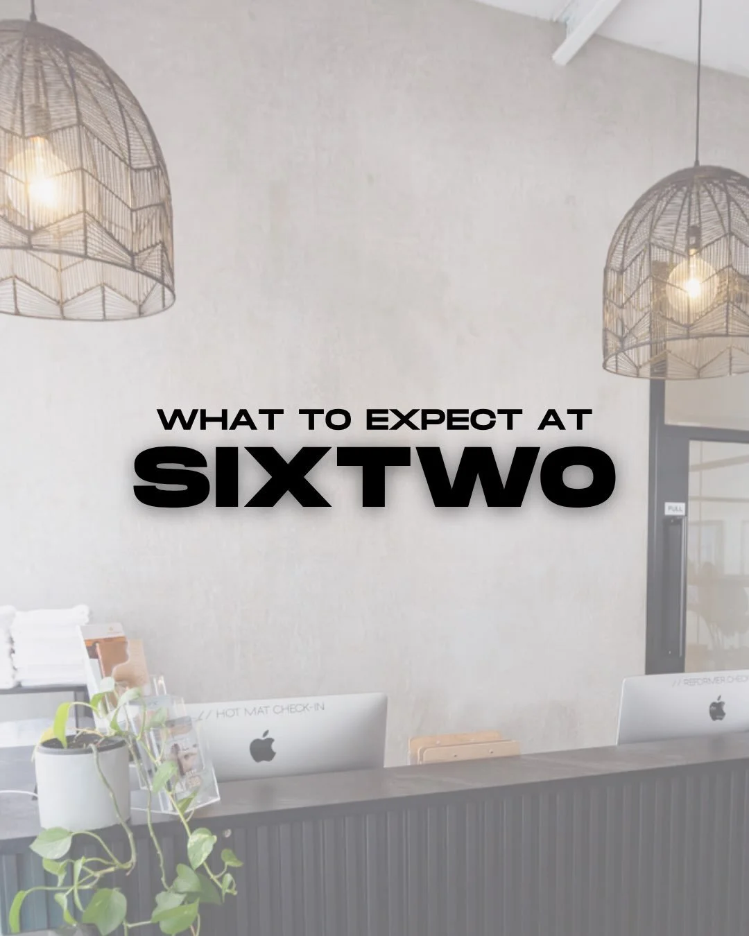 WHAT TO EXPECT AT SIXTWO 🤍 
From the moment you walk through the doors, Sixtwo is designed to feel fresh, calm and welcoming, everything you need to move, reset and feel good. 

✨ Clean, modern reformer studios
🧘&zwj;♀️ Calm spaces to move &amp; re