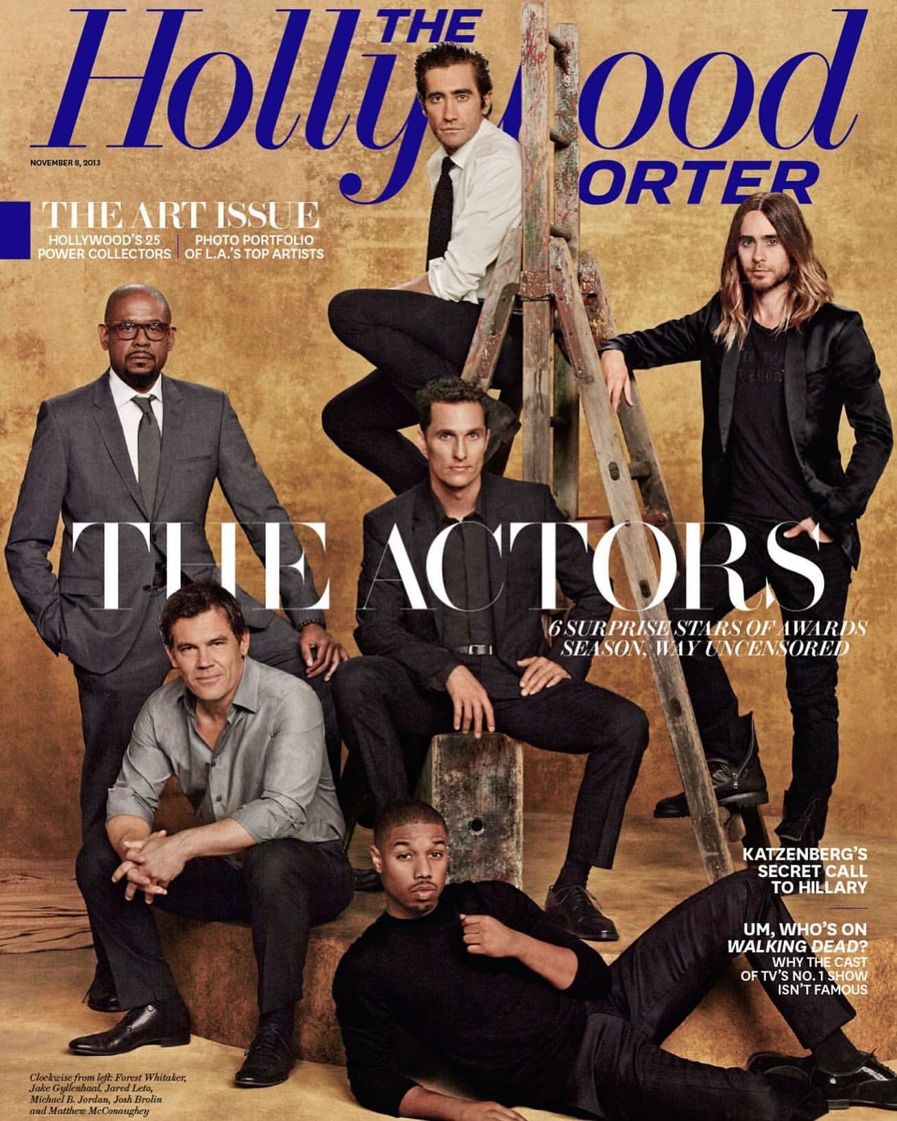 Cover of Hollywood Reporter magazine featuring a photoshoot of actors from 'The Actrors.'