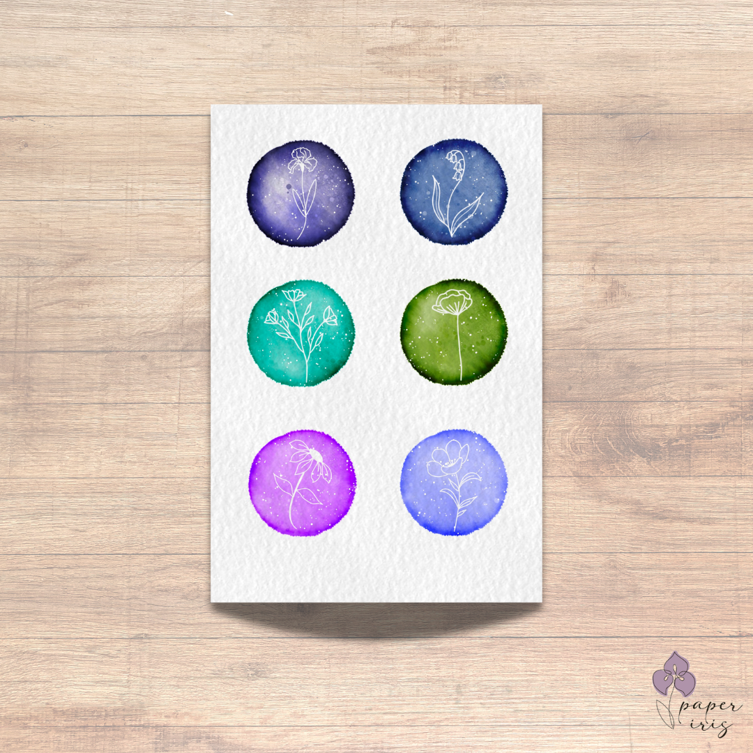 Bejeweled Botanical Sticker Sheet