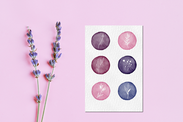 Lavender Fields Botanical Stickers - Web Medium.png