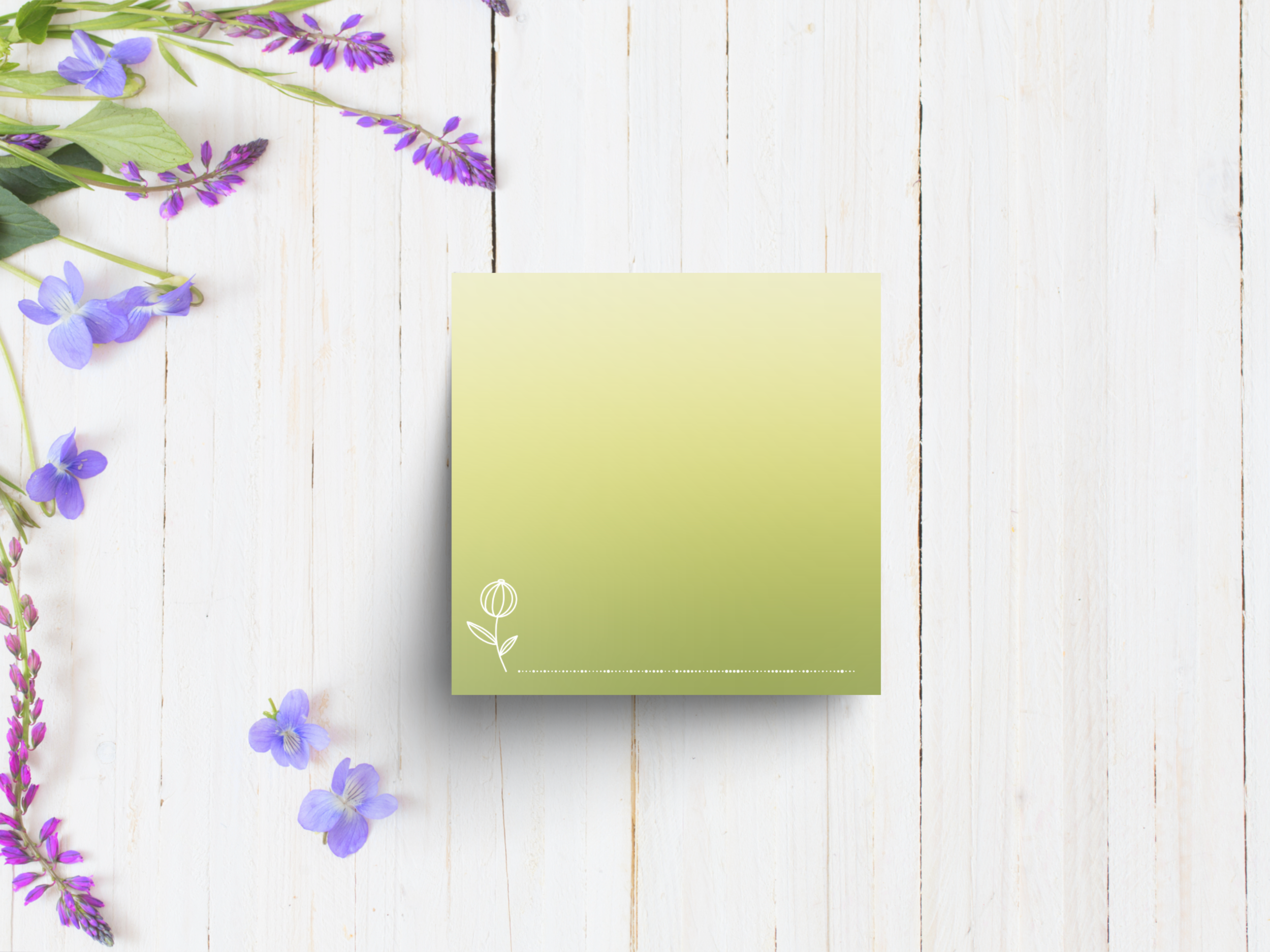 Spring Green Ombre Sticky Notes