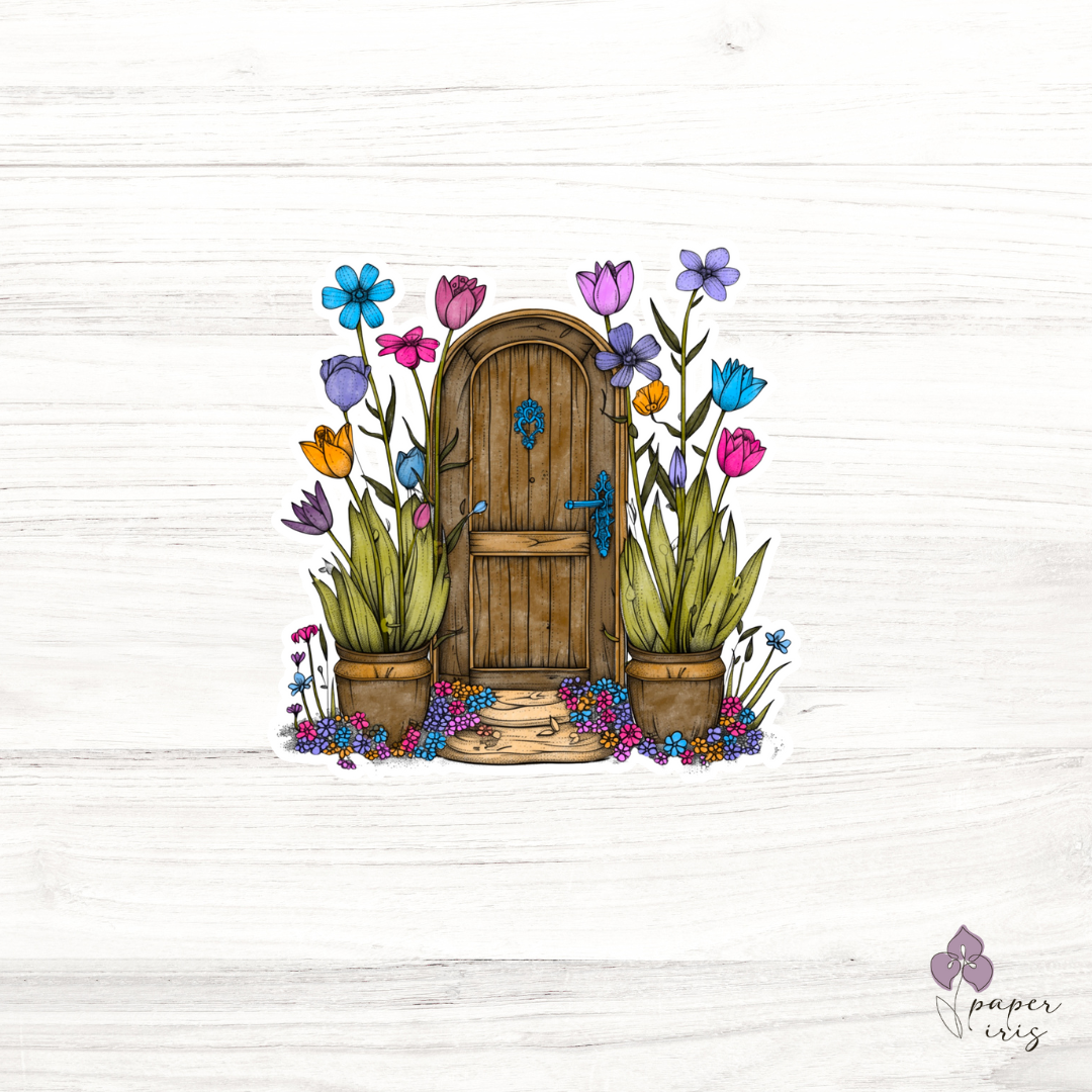 Secret Garden Door Sticker