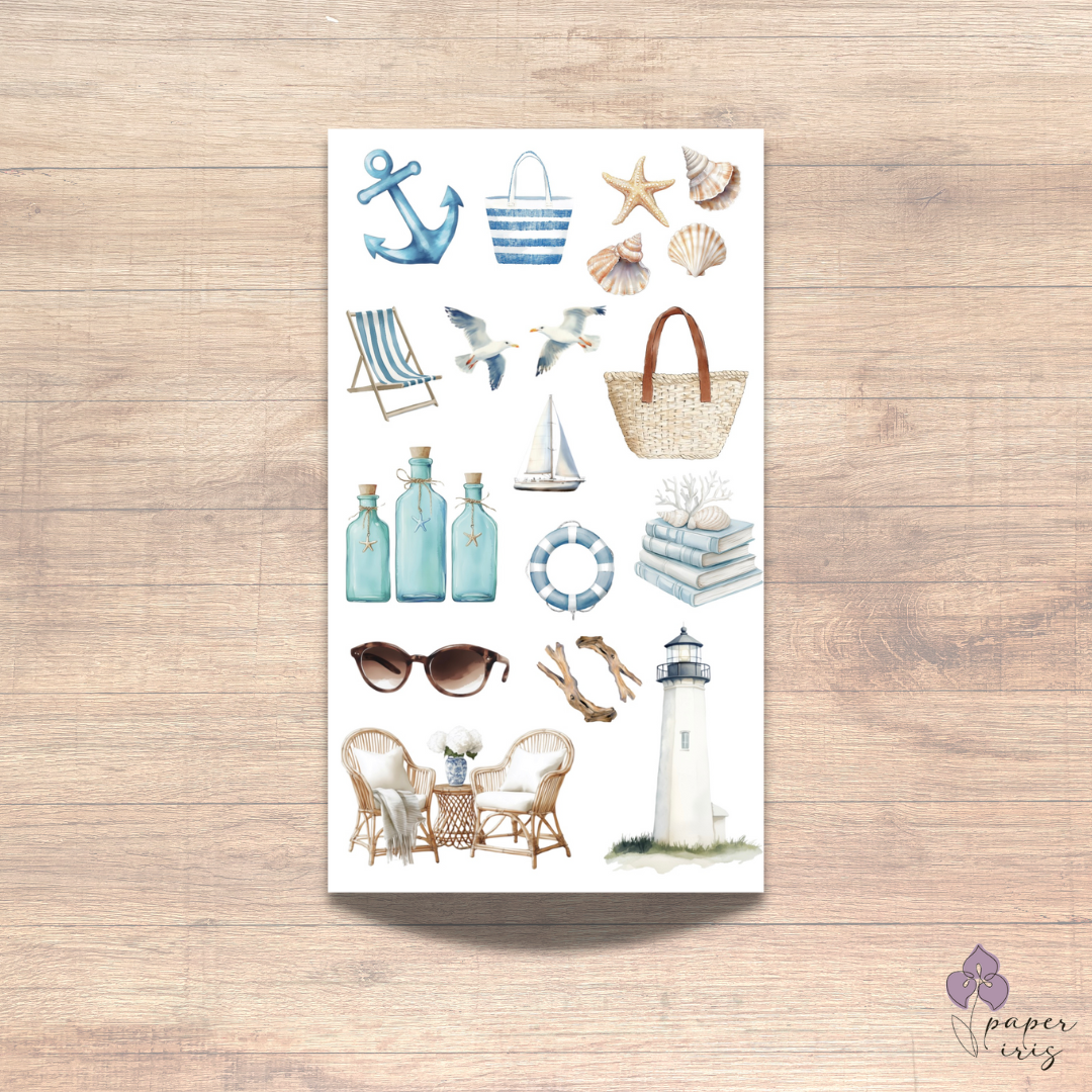 "Coastal Dreams" Sticker Sheet
