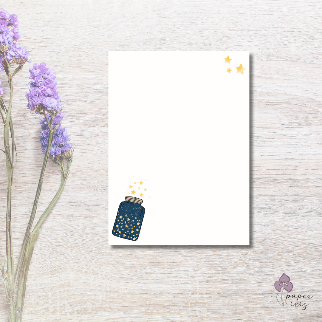 Jar of Stars Notepad