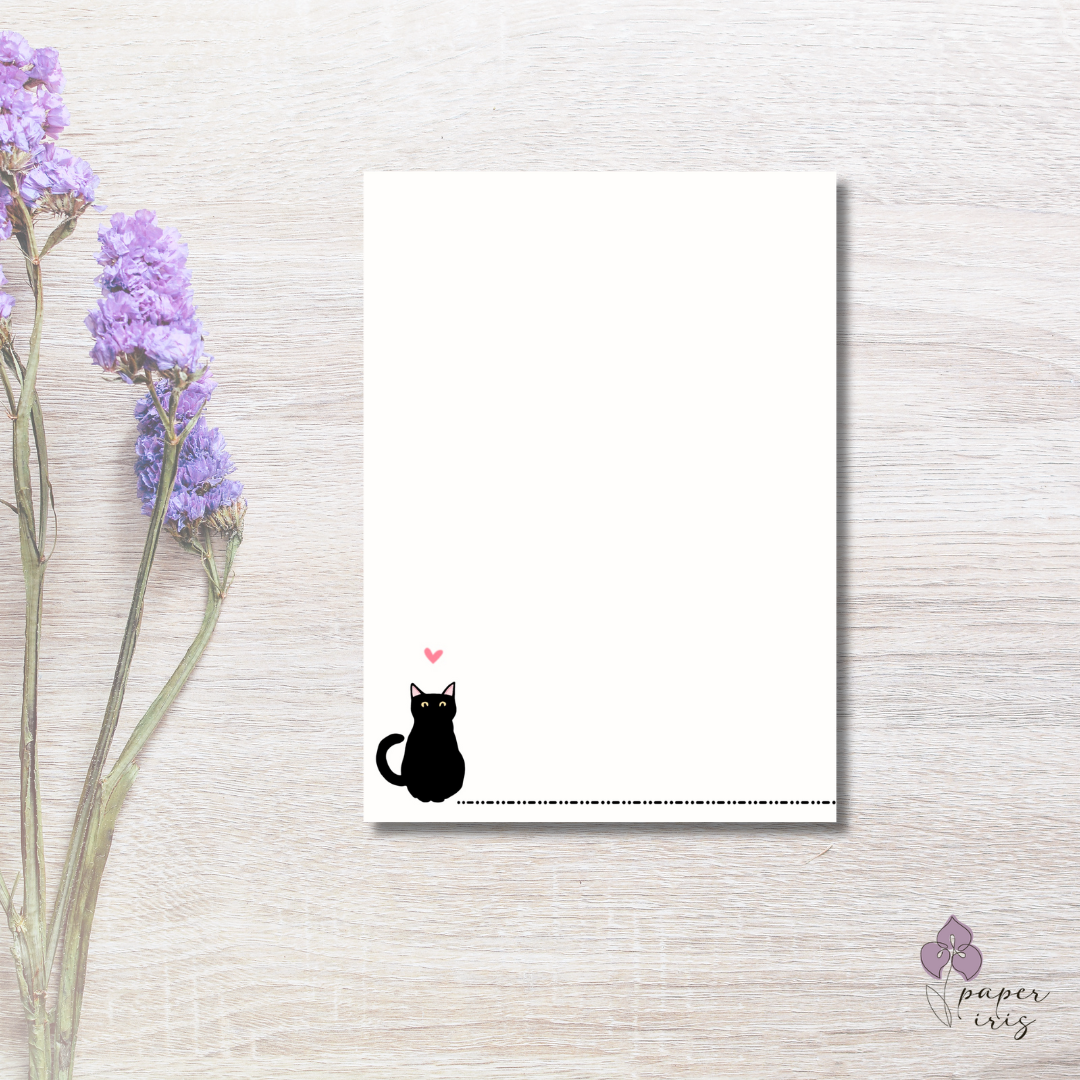 Black Cat Magic Notepad