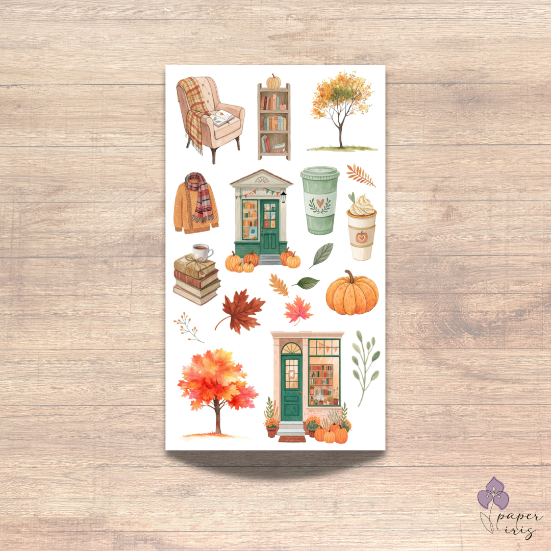 "Cozy Autumn" Sticker Sheet