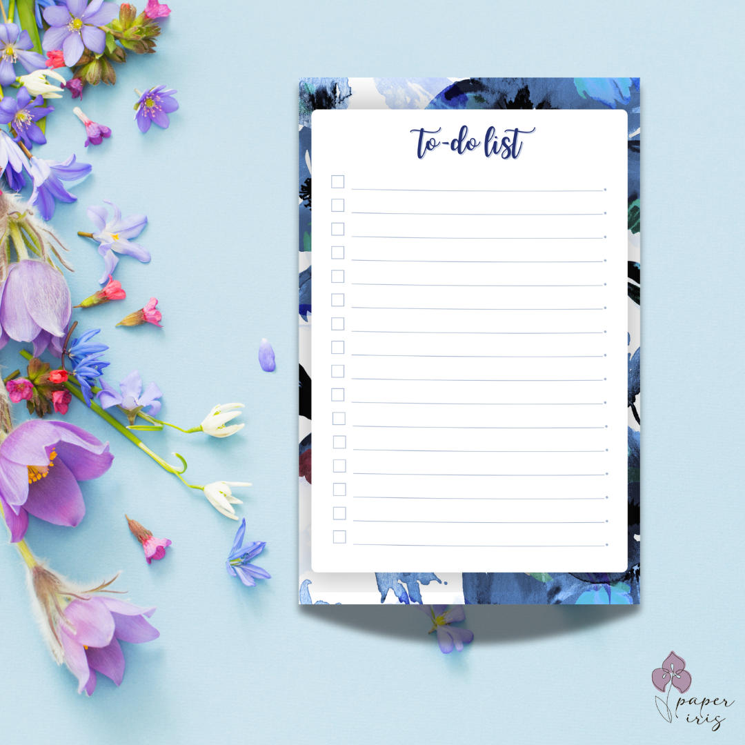 Floral "To-Do" List