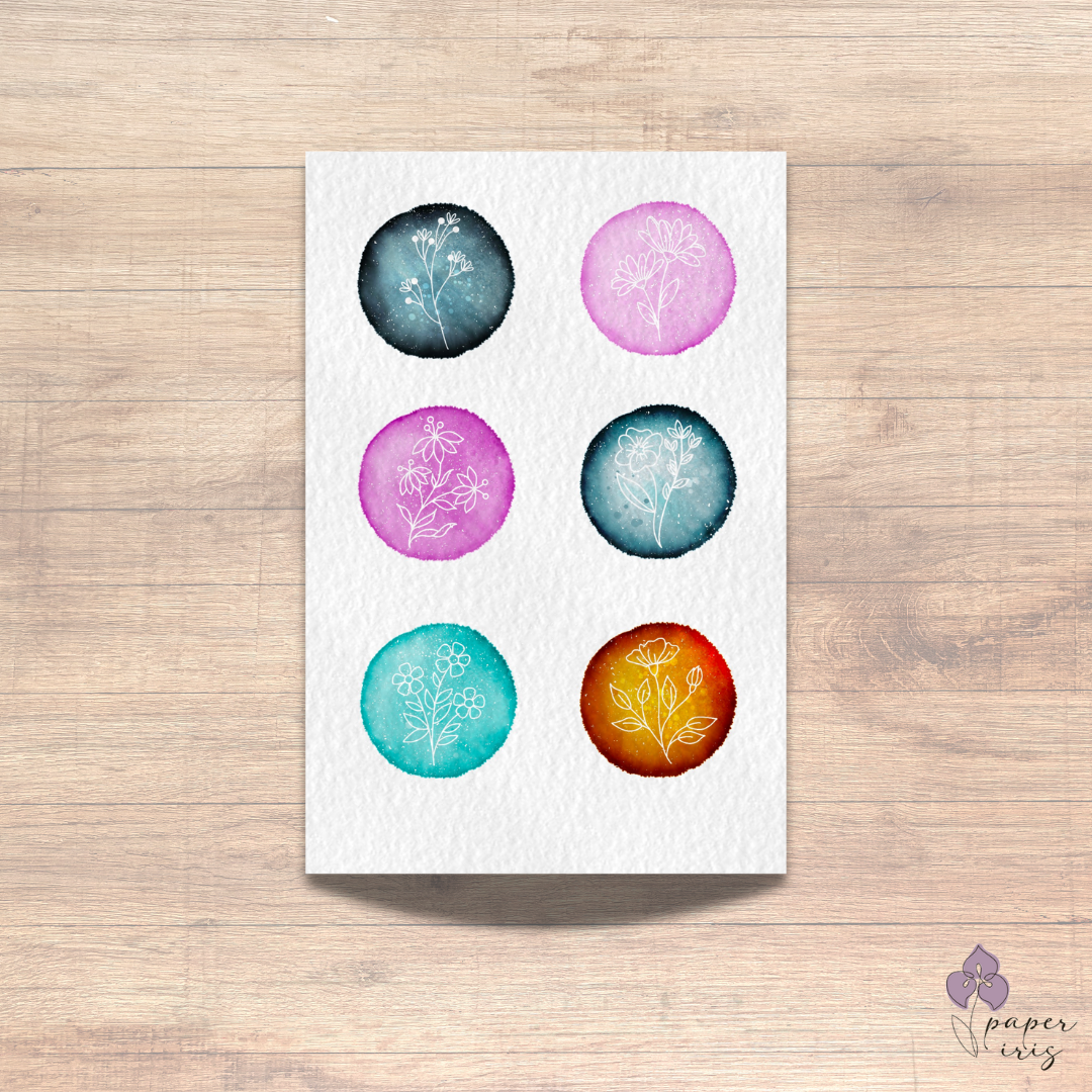 Hummingbird Botanical Sticker Sheet