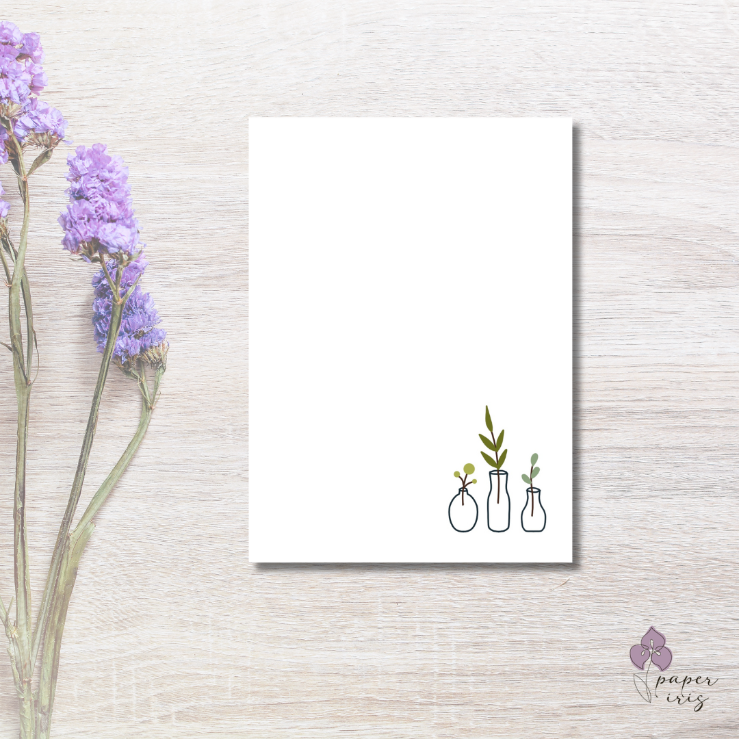Garden Vases Notepad