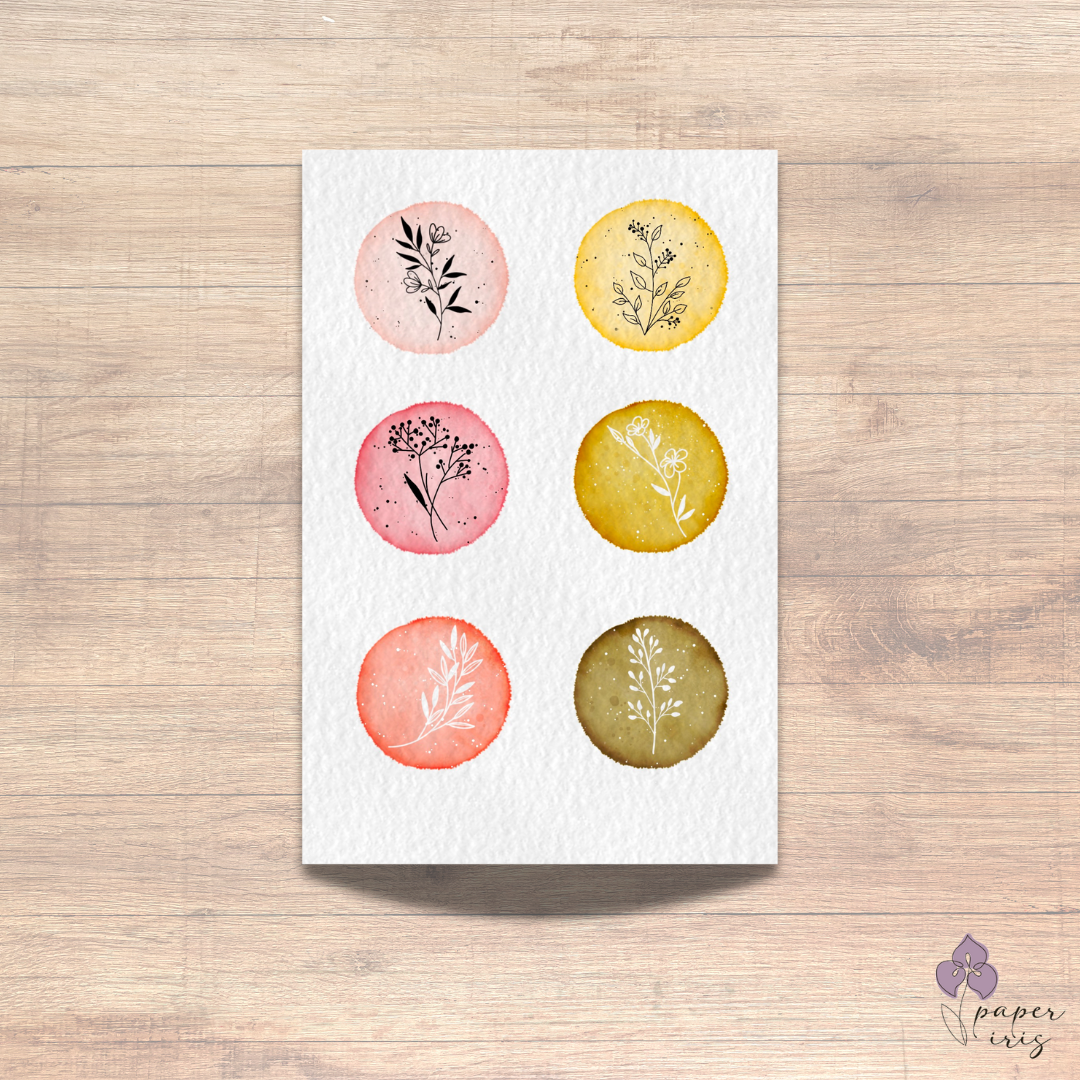 Golden Hour Botanical Sticker Sheet