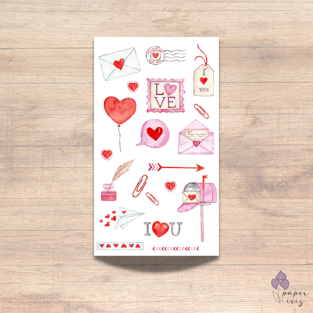 "Sending Love" Sticker Sheet