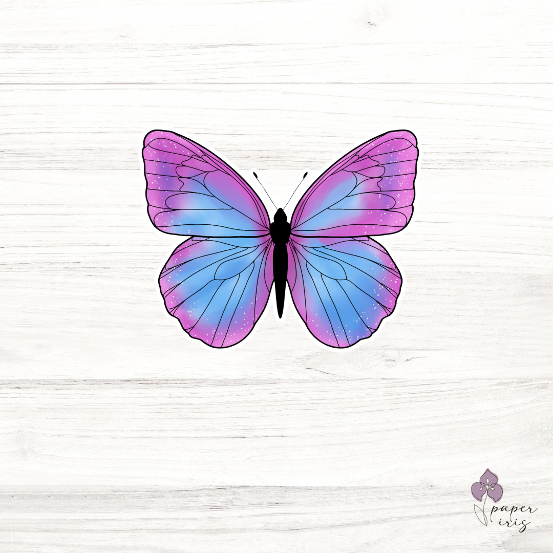 Twilight Petal Butterfly Sticker