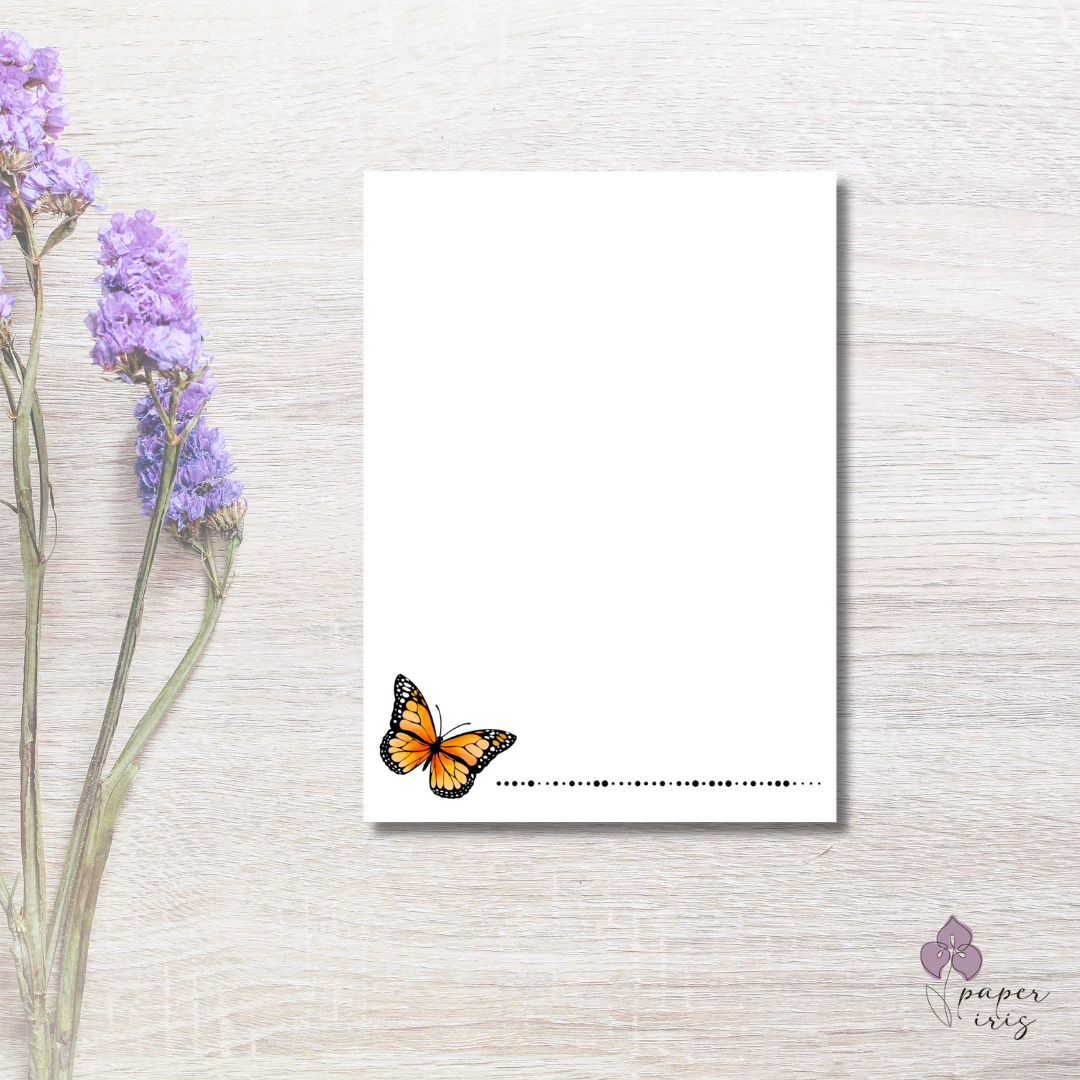Monarch Butterfly Notepad