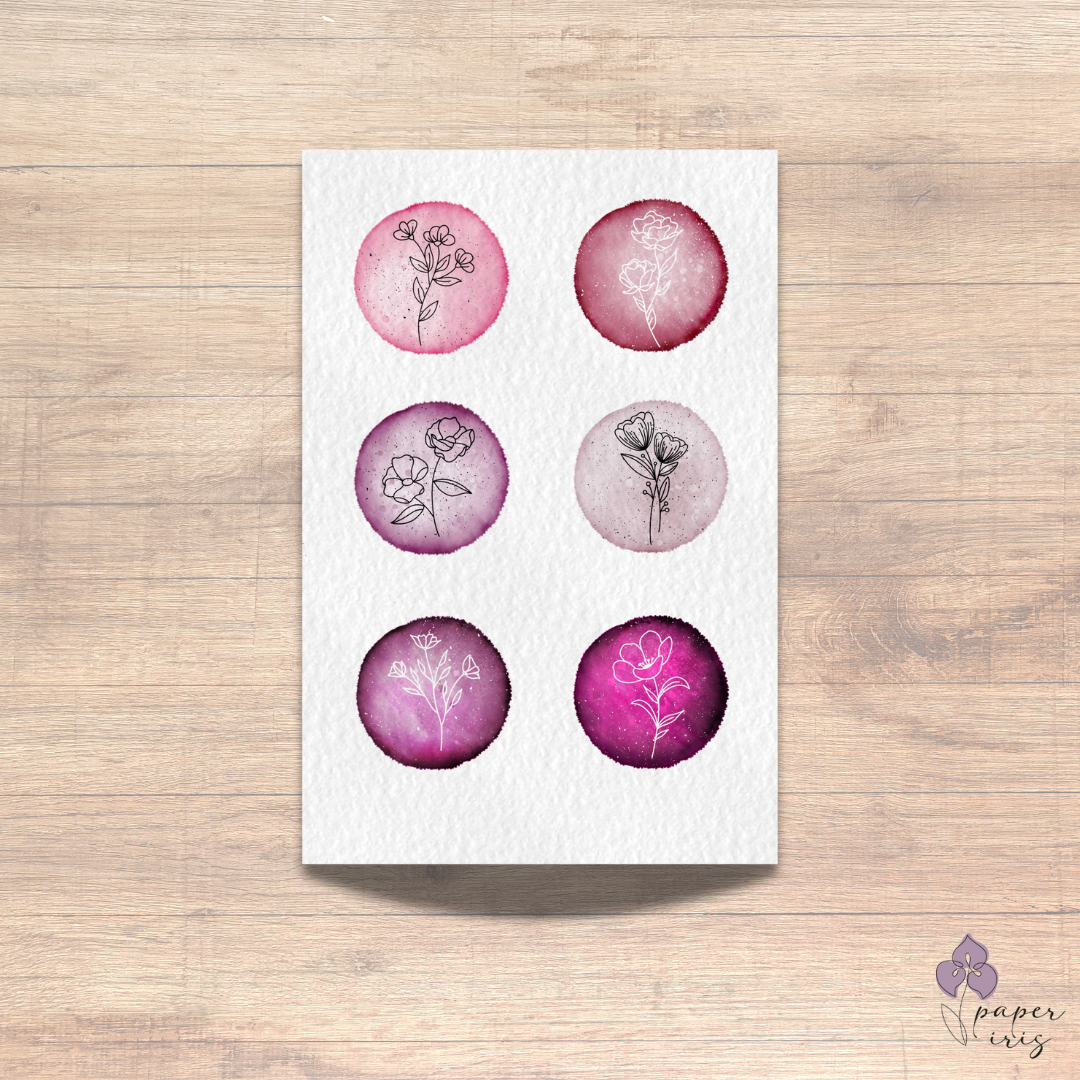Cherry Blossom Botanical Sticker Sheet
