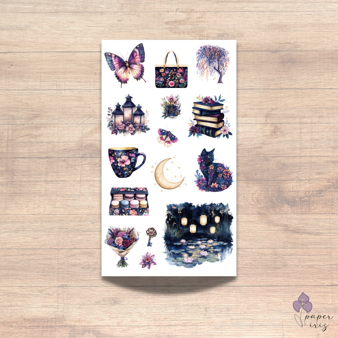 "Night Garden" Sticker Sheet