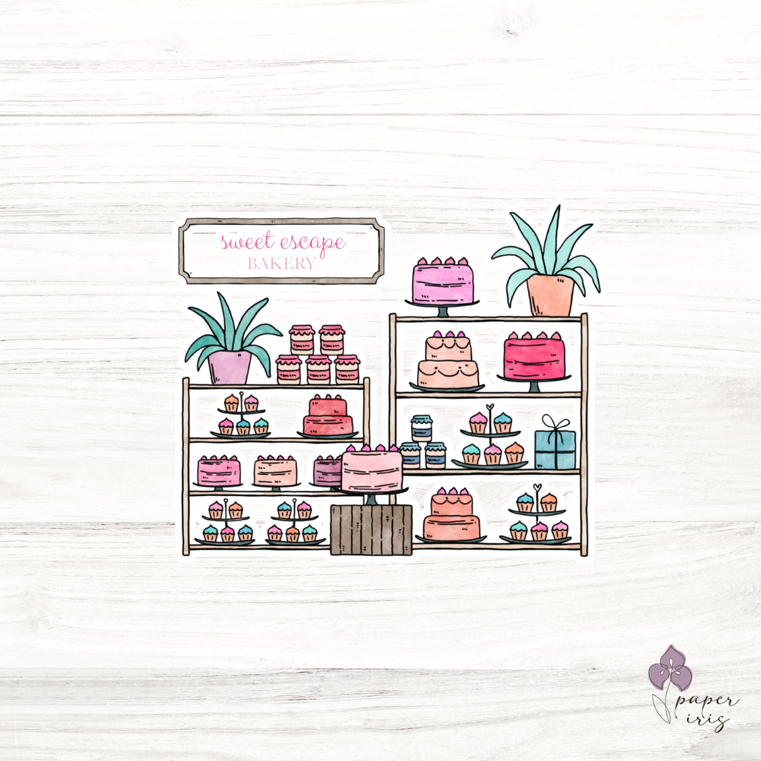 "Sweet Escape" Bakery Sticker