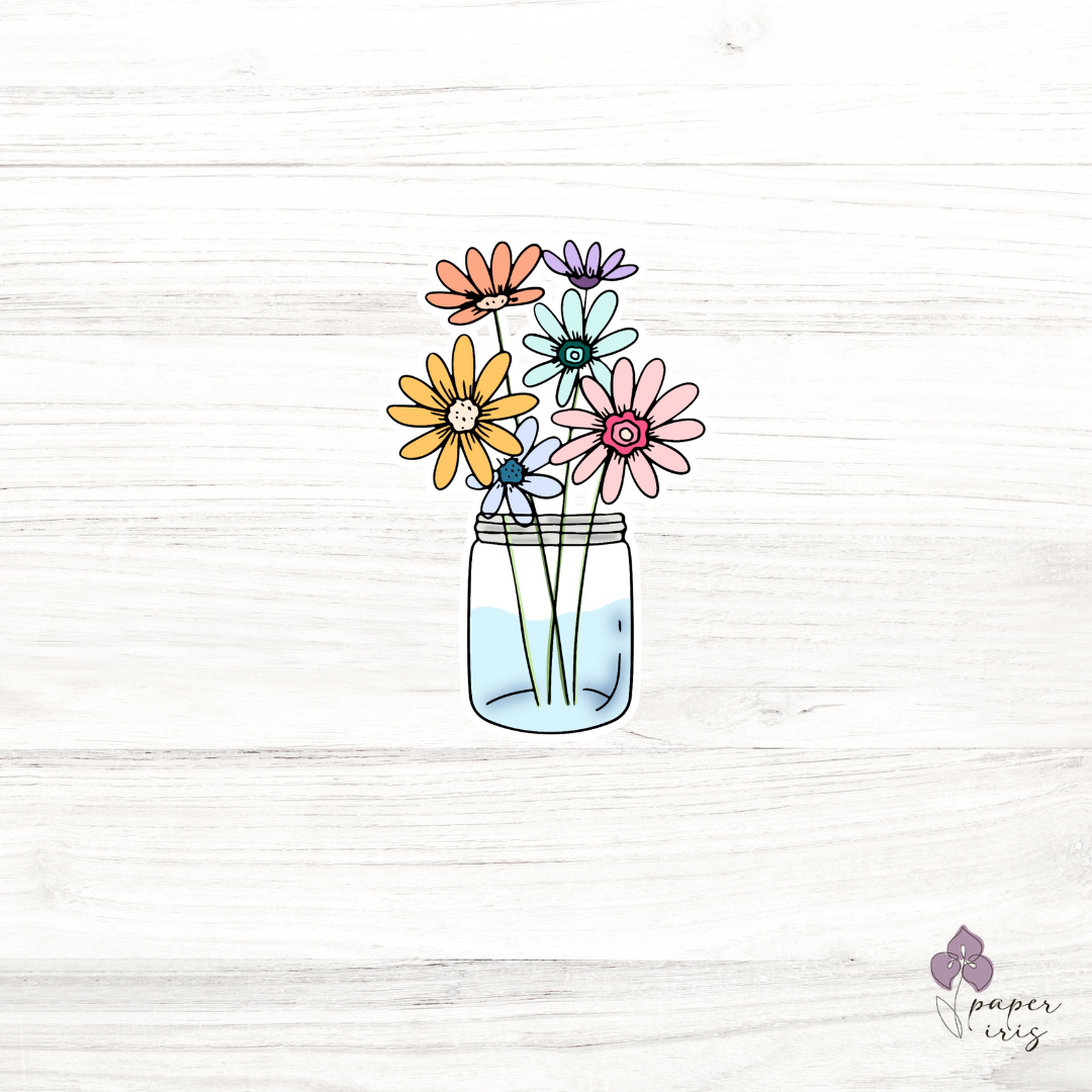 Wildflower Bouquet Sticker