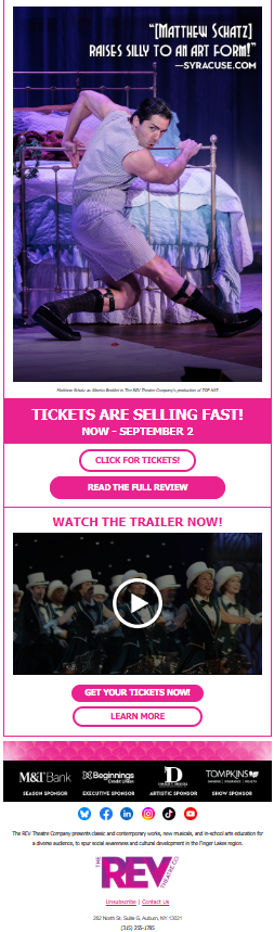 Top Hat Audience Review Email