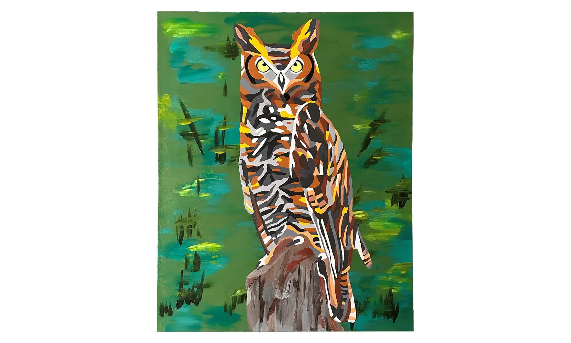  Pierced 
 
Acrylic on canvas 22" x 28" 
 
$425
