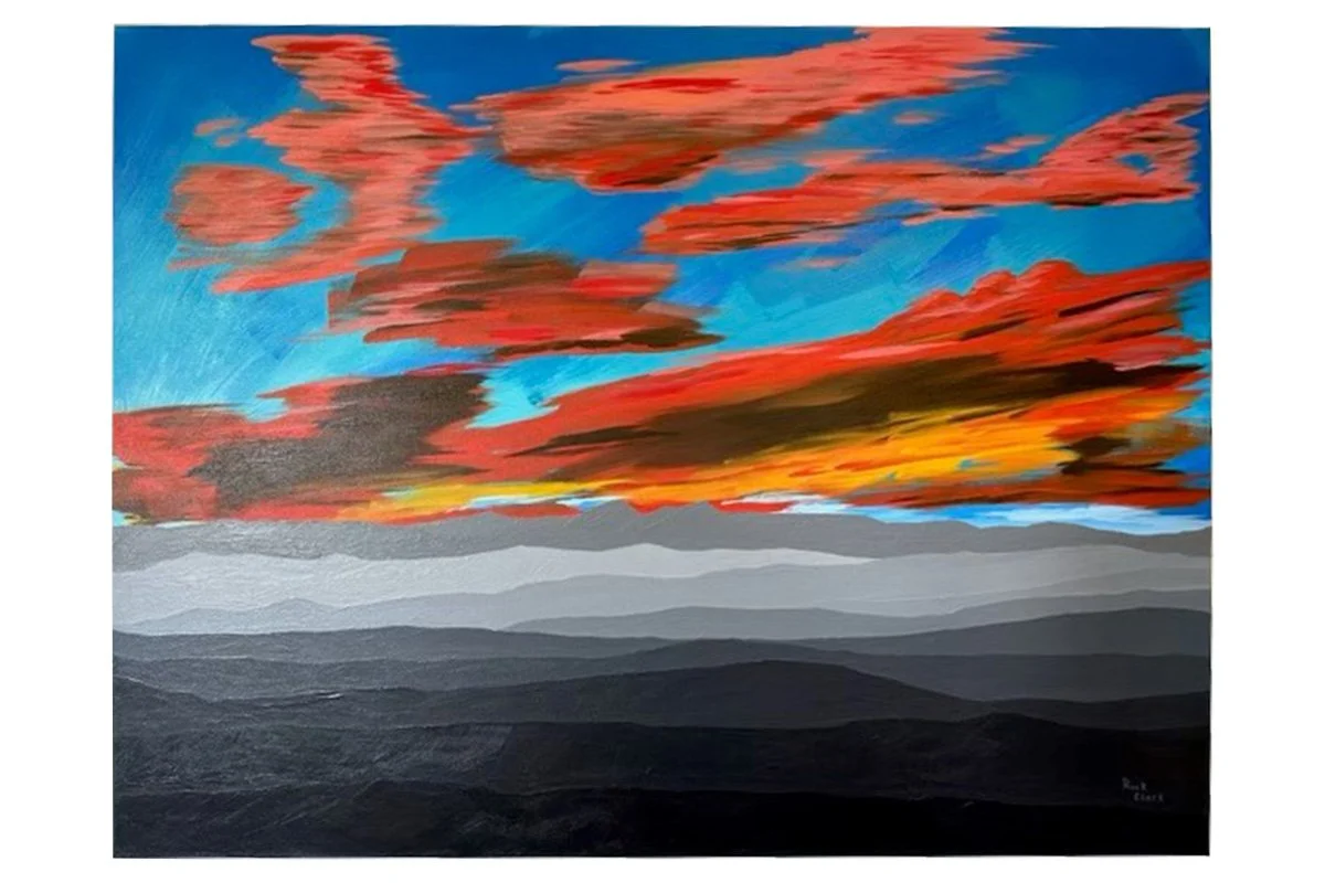  Ridge Flare 
 
Acrylic on canvas 40" x 30" 
 
$750