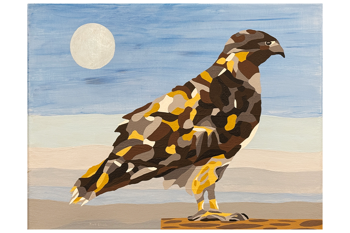  The Hunter 
 
Acrylic on canvas 18" x 14" 
 