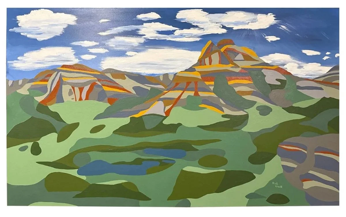  Mountain Majesty 
 
Acrylic on canvas 60" x 36" 
 
$850
