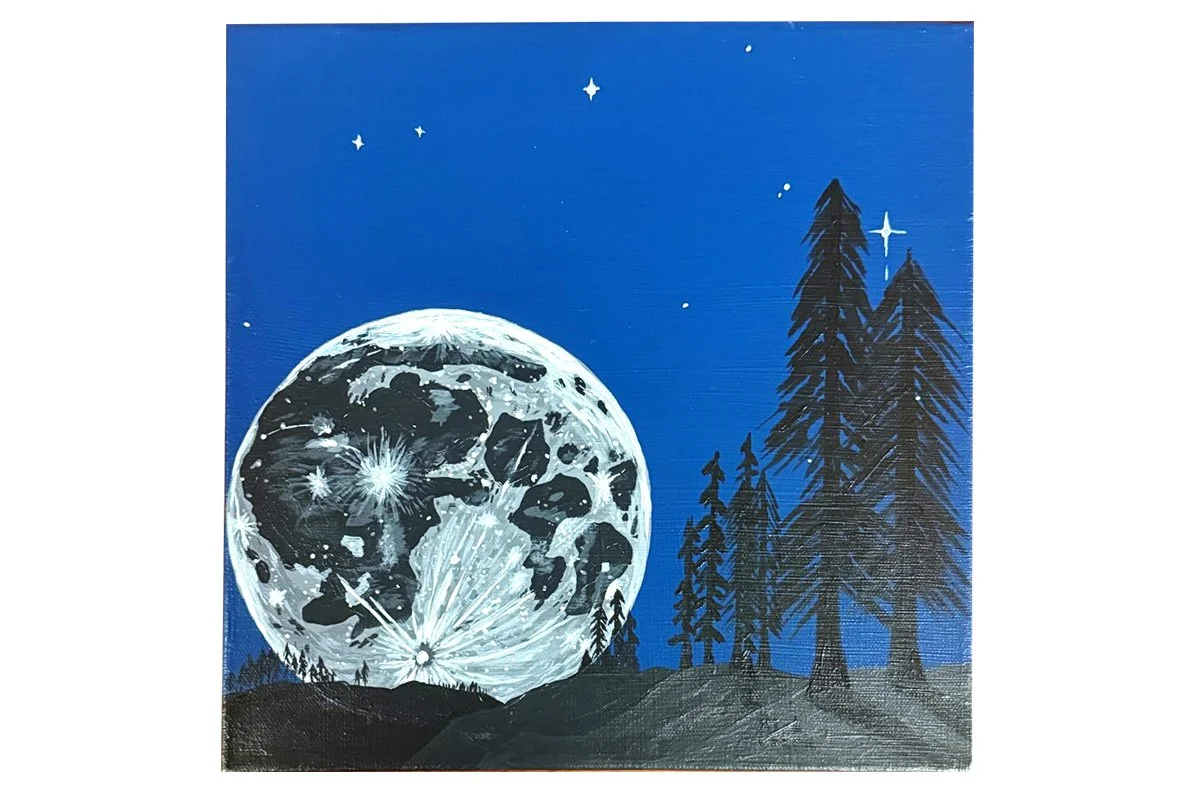 Moonrise 
 
Acrylic on canvas 12" x 12" 
 
$225