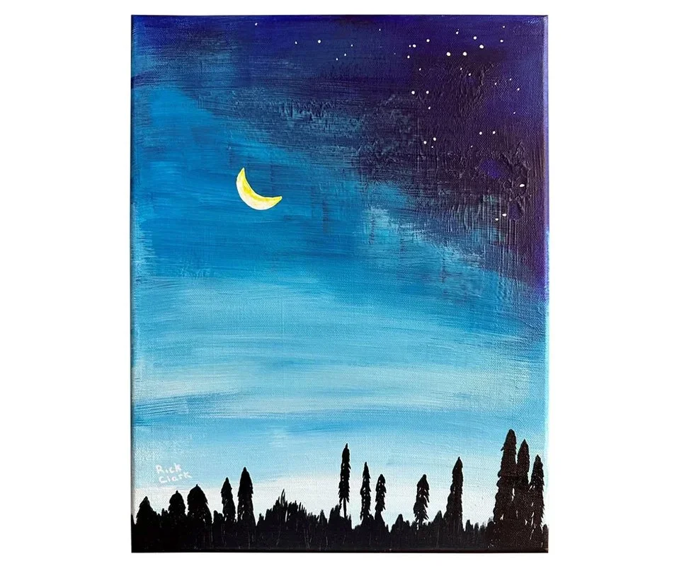  Black and Blue 
 
Acrylic on canvas 12" x 16" 
 
SOLD