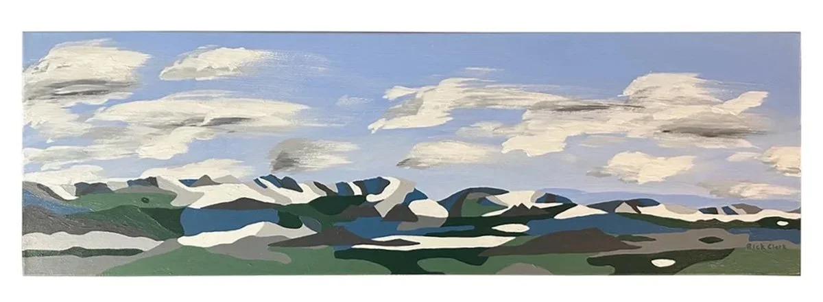  Bighorn Blues 
 
Acrylic on canvas 36" x 12" 
 
$225
