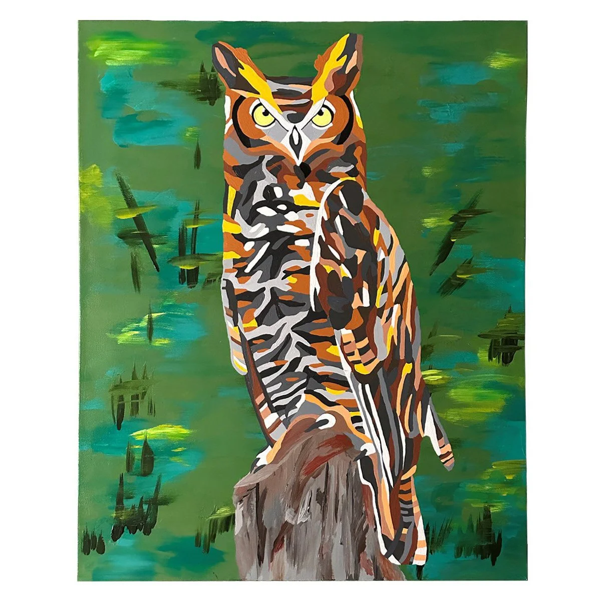  Pierced 
 
Acrylic on canvas 22" x 28" 
 