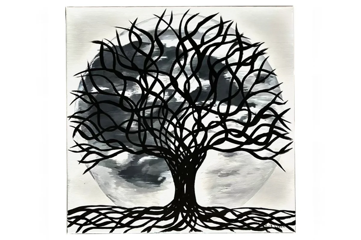  Hidden Moon 
 
Acrylic on canvas 20" x 20" 
 
$225