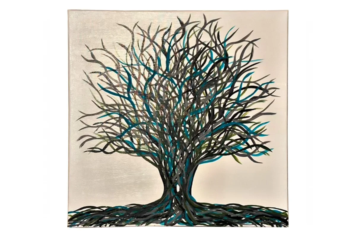  Tree Weaving 
 
Acrylic on canvas 24" x 24" 
 
$225