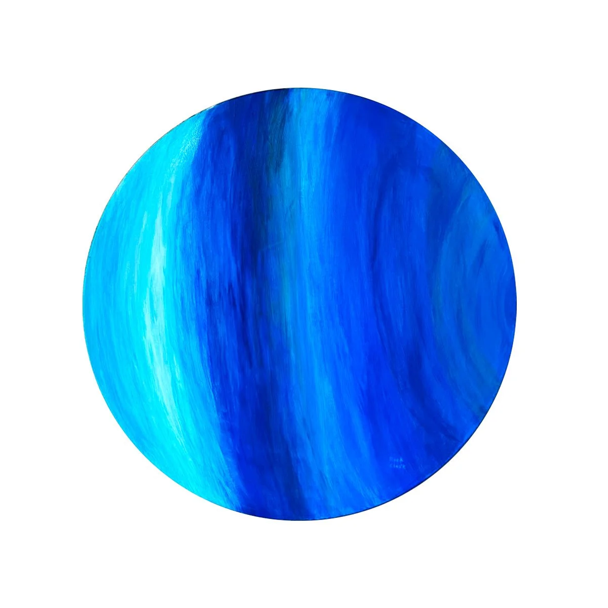 Uranus
Acrylic on wood palette 24" dia