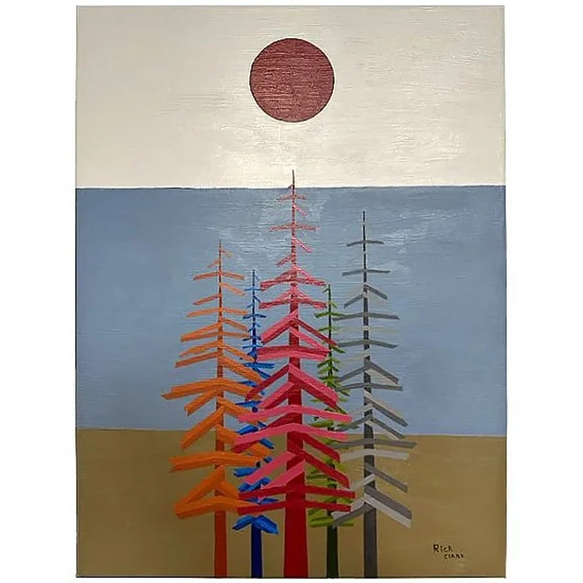  Dimensions 
 
Acrylic on canvas 18" x 24" 
 
