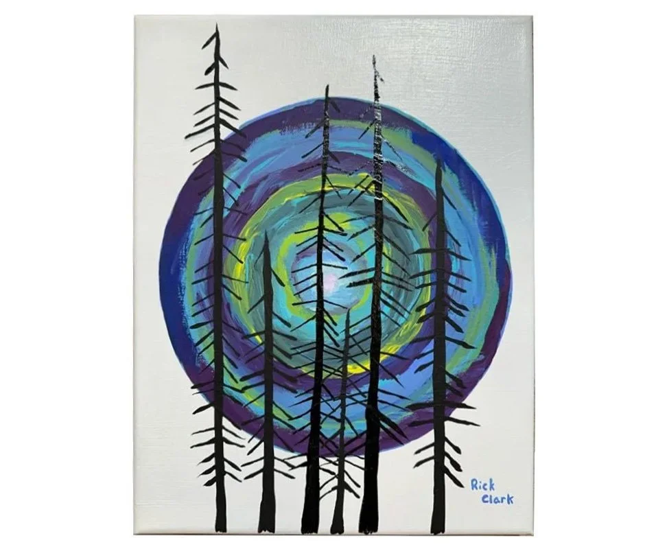  Sun Silhouettes 
 
Acrylic on canvas 11" x 14" 
 
$225