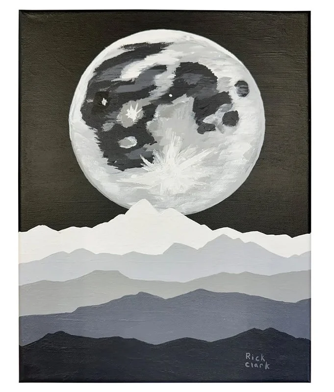  Moon Shot 
 
Acrylic on canvas 12" x 16" 
 
$150