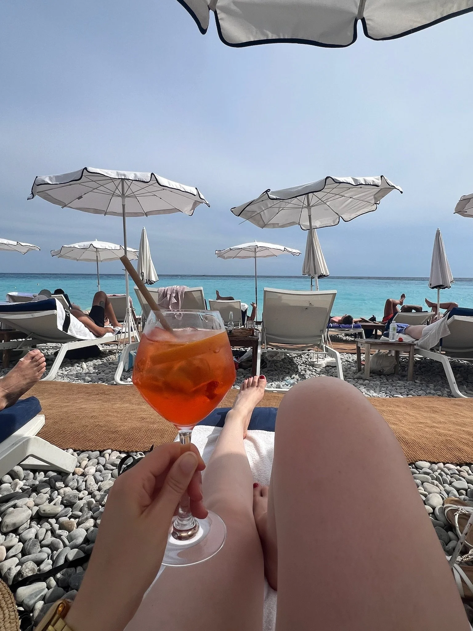 Aperol Spritz Beach Side in Nice