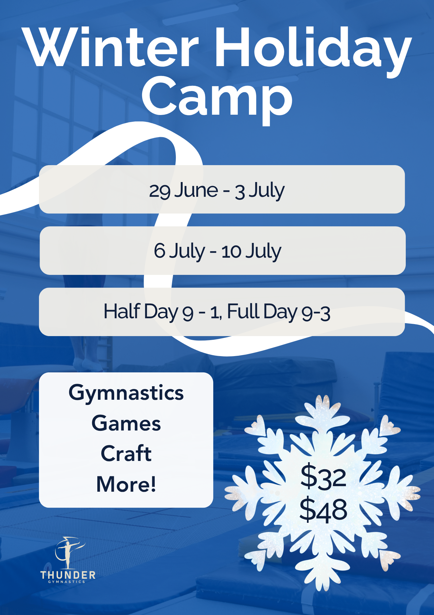 Thunder Gymnastics Holiday Camp